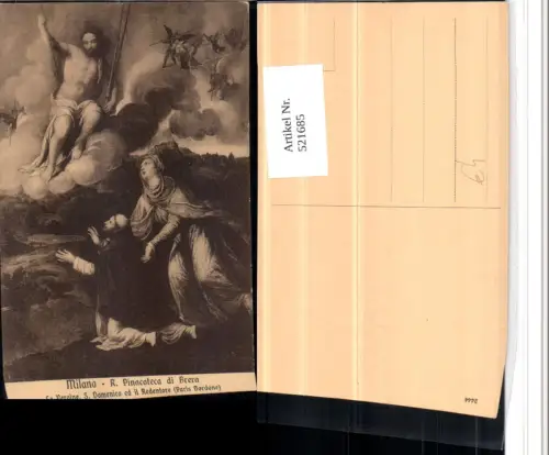 521685,Künstler AK R. Pinacoteca di Brera Bibelillustration La Vergine S. Domenico