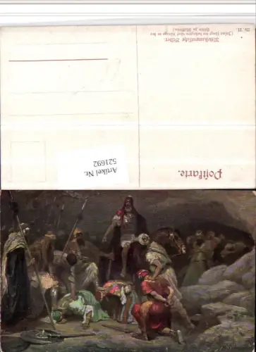 521692,Künstler AK Bibelillustration Josua fängt die besiegten Könige in der Höhle
