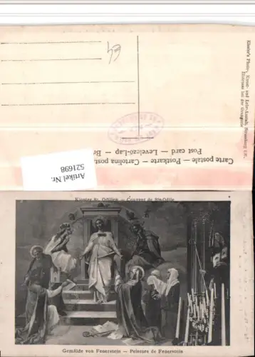 521698,Künstler AK Feuerstein Kloster Odilien Bibelillustration Jesus Anbetung