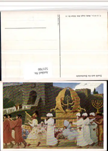 521700,Künstler AK Gebhard Fugel Bibelillustration David und die Bundeslade