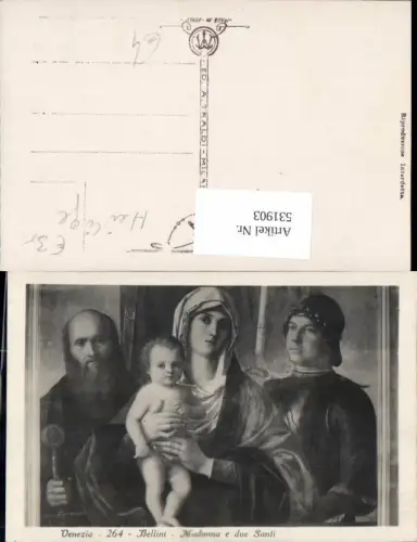 531903,Religion Madonna due Santi