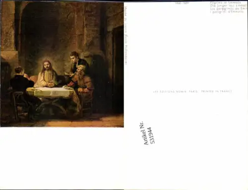 531944,Religion Pilger von Emmaüs Jesus