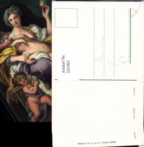 531961,Religion Künstler AK Herz Jesu La Carita V. Piola pub Stengel Co. 29631