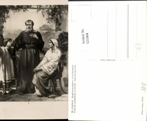 531964,Religion R.A. Nüscheler Hl. Familie Josef Maria Jesus