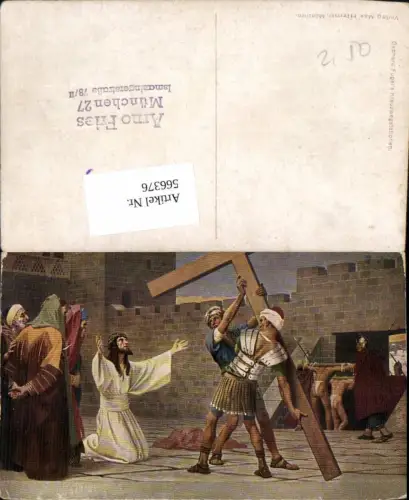 566376,Künstler AK K. Schleibner Religion Kreuzweg Jesus