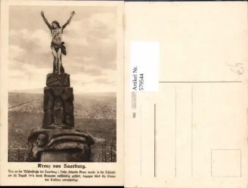 579544,Kreuz v. Saarburg Statue d. Erlösers Religion