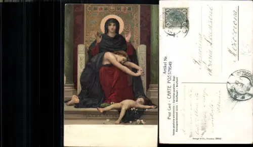 579549,Künstler Ak Bouguereau La Vierge Consolatrice Hl. Jungfrau Religion pub Stengel Co 29892