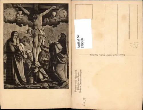 579560,Künstler Ak Christus am Kreuz Religion