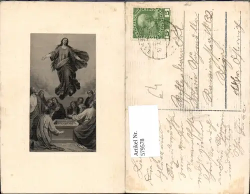 579578,Künstler Ak Heilige Maria m. Jünger Religion