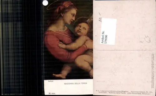 579590,Künstler Ak Raffael Madonna della Tenda Heilige Religion