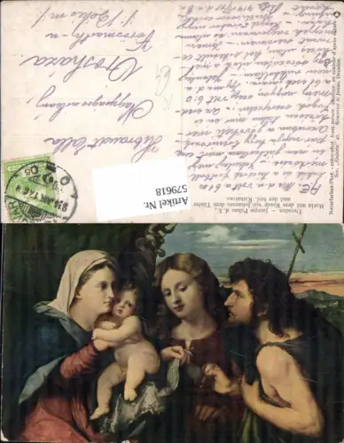 579618,Künstler Ak Palma Jacopo Maria m. d. Kinde u. Heiligen Religion