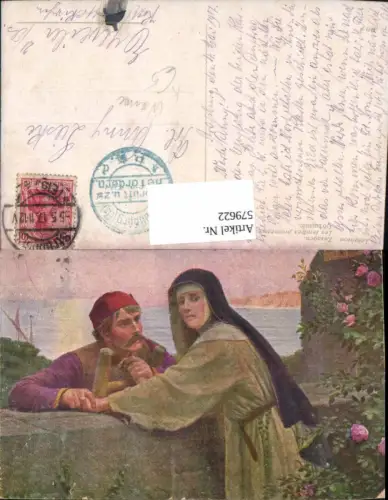 579622,Künstler Ak Leighton Zusagen Nonne Religion