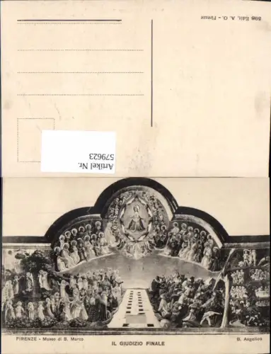 579623,Religion B. Angelico Il Giudizio Finale