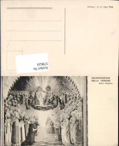 579624,Religion B. Angelico Incoronazione della Vergine