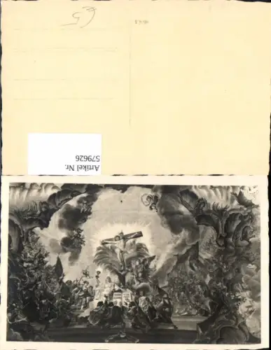 579626,Künstler Ak Jesus a. Kreuz Engel Religion