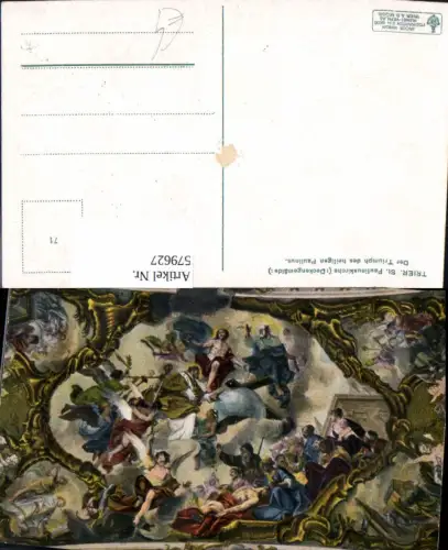 579627,Künstler Ak Der Triumph d. Heiligen Paulinus Trier Dom Religion