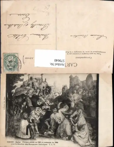 579640,Künstler Ak Jesus Kreuzigung Religion Gisors Eglise