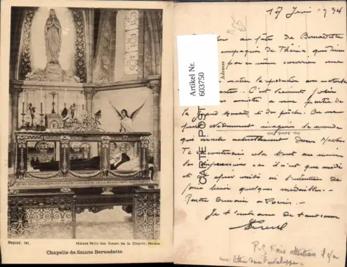 603750,Chapelle de Sainte Bernadette Heilige Sarg Religion