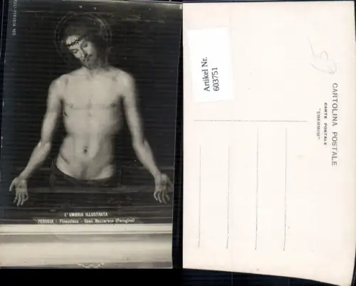 603751,Gesu Nazzareno L Umbria Illustrata Jesus m. Dornenkrone Religion