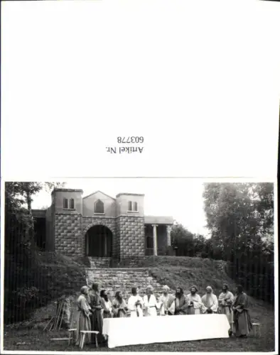 603778,Foto Ak Theater Passionsspiel Religion Szene Letztes Abendmahl