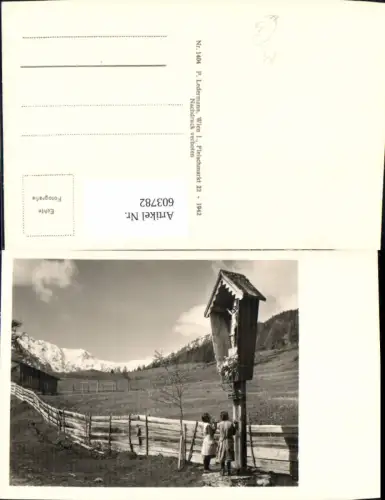 603782,Foto Ak Wegkreuz Bildstock Flurkreuz Religion