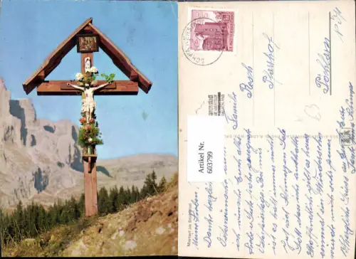 603799,Marterl i. Stubaital Neustift i. Stubaital Umgebung Bildstock Flurkreuz Religion