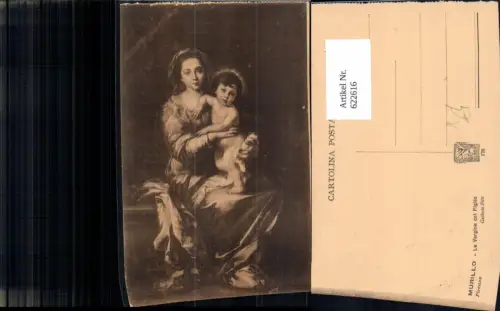 622616,Künstler Ak Murillo La Vergine col Figlio Jungfrau Jesuskind Religion