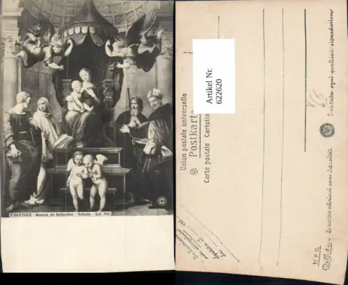 622620,Raffaelle Firenze Madonna del Baldacchino Engel Jesuskind Religion pub NPG