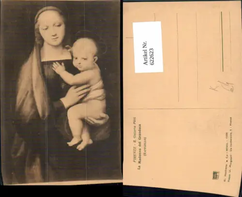 622623,Künstler Ak Raffaello La Madonna del Granduca Jesus Heiligenschein Religion