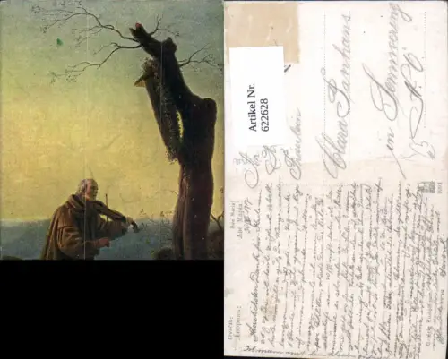 622628,Künstler Ak Dvorak Ave Maria Mönch spielt Geige Religion
