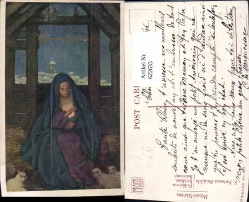 622633,Künstler Ak E. Fortescue Brickdale Bethlehem Maria Religion