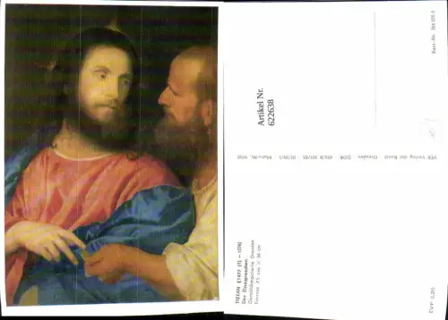 622638,Künstler Ak Tizian Der Zinsgroschen Jesus Religion