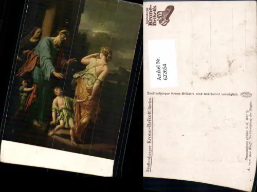 622654,Künstler Ak A. Van der Werff Die Verstoßung d. Hagar Religion