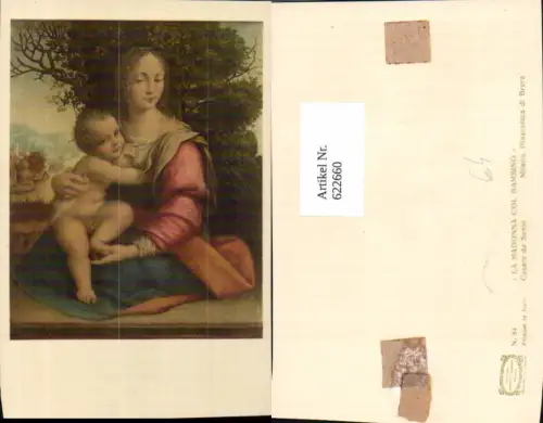 622660,Künstler Ak Cesare da Sesto La Madonna col Bambino Religion