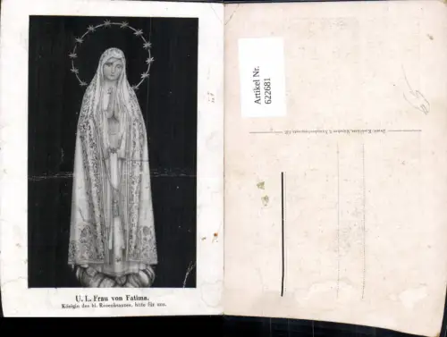 622681,U. L. Frau v. Fatima Königin d. Rosenkranzes Dornenkrone Religion