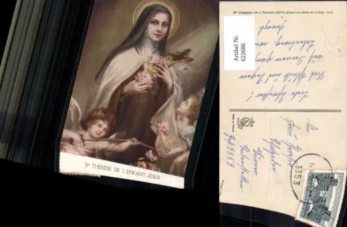 622686,Künstler Ak Ste Therese de l Enfant Jesus Engel Geige Religion