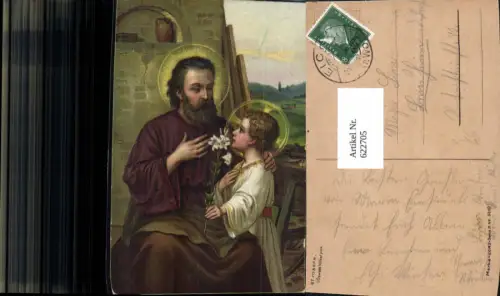 622705,Künstler Ak Oswald Völkel St Joseph Heiliger Religion