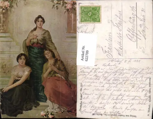 622709,Künstler Ak N. Sichel Glaube Liebe Hoffnung Frauen Religion
