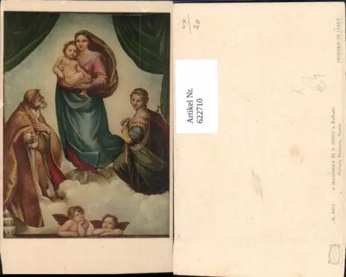 622710,Künstler Ak Raffaello Madonna di S. Sisto Religion