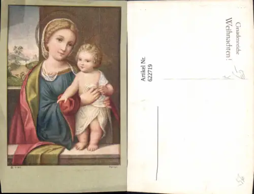 622719,Künstler Ak Ferrari Madonna m. Jesuskind Religion