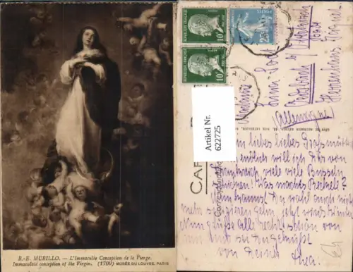 622725,Künstler Ak B. E. Murillo L Immaculee Conception de la Vierge Jungfrau Engel Religion