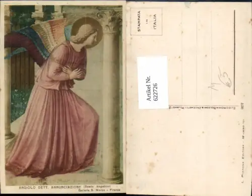 622726,Künstler Ak Beato Angelico Angiolo dett Annunciazione Engel Religion