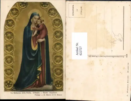 622727,Künstler Ak Beato Angelico La Madonna della Stella Jesuskind Religion