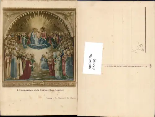 622730,Künstler Ak Beato Angelico L Incoronazione della Vergine Religion