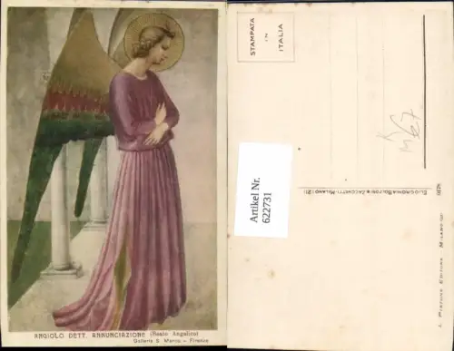 622731,Künstler Ak Beato Angelico Angiolo dett. Anunciazione Engel Religion