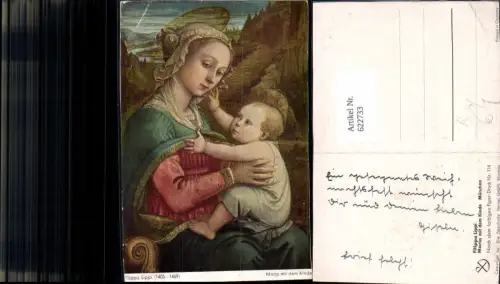 622733,Künstler Ak Filippo Lippi Maria m. d. Kinde Religion