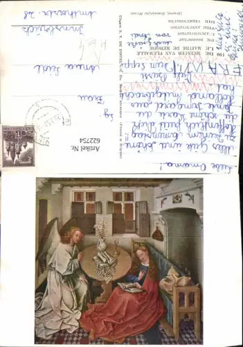 622754,Künstler Ak De Meester van Flemalle Le Maitre de Merode Die Verkündigung Engel Religion