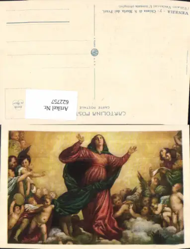 622757,Künstler Ak Tiziano Vecellio L Assunta Chiesa di S. Maria die Frari Religion