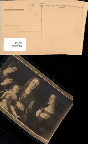 622761,Künstler Ak G. Bellini La Madonna col Bambino Gesu e Sante Religion