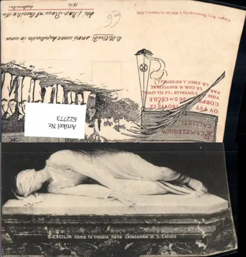 622773,S. Cecilia come fu trovata nelle catabombe di S. Calisto Religion